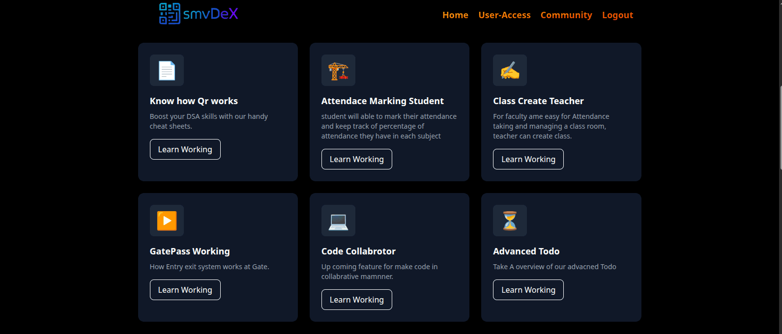 SMVDEX Features